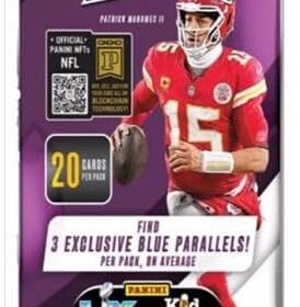 2025 Absolute Football 'Fat Pack' Trading Cards – 20-Card Pack with 6 Protective Toploaders – Hunt for Rare Rookies & Unique Designs