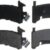 Raybestos SGD154M Service Grade Semi-Metallic Front Disc Brake Pad Set - Reliable Stopping Power for Older Vehicles