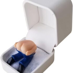 The Original Moon Ring® Handmade Farting Gag Gift Box - Prank Proposal for Valentine's, April Fools & White Elephant