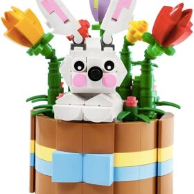 LEGO Easter Basket 40587 Building Kit; Festive Spring Holiday Decoration with Posable Bunny; Creative Gift for Kids and AFOLs