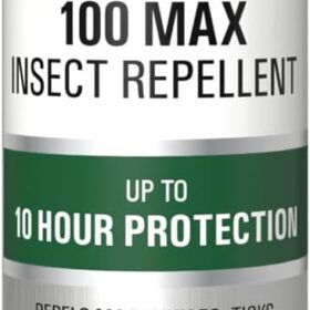 Coleman 100 Max Insect Repellent Spray, 100% DEET, 4 oz - 10 Hour Mosquito & Tick Protection