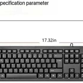 Guiheng 2-Pack Full-Size USB Wired Keyboards with Number Pad – Quiet, Ergonomic, Spill-Resistant Design for Laptop & PC (Black)