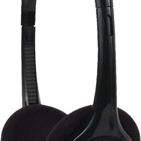 Koss KPH7 Lightweight Portable On-Ear Headphones – Black
