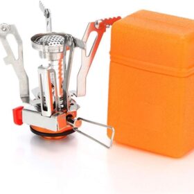 AOTU Ultralight Backpacking Stove with Piezo Ignition – Portable Wind-Resistant Camp Stove for Hiking and Outdoor Cooking