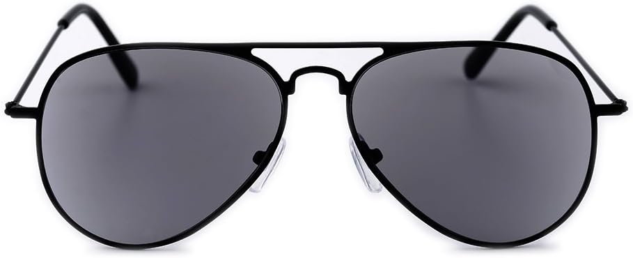 Unisex Aviator Full Lens Reading Sunglasses – Stainless Steel UV Protection with Power Lenses for Outdoor Reading