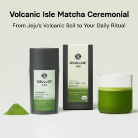 OSULLOC Ceremonial Grade Matcha – 100% Organic Green Tea Powder from Jeju Island – Perfect for Lattes, Smoothies & Baking – 40g (1.41oz)