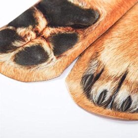 FreeNFond Funny Animal Paw Socks - Novelty Gag Gift for White Elephant Exchanges & Animal Lovers