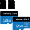 2-Pack 128GB High Speed Micro SD Cards with Adapters - Class 10 UHS-I U3 A1 Memory Card for Android, Tablet, Drone, Dash Cam & Security Camera