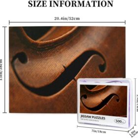 500-Piece Jigsaw Puzzle – The Antique Viola – Vibrant Close-Up Adult Puzzle with Precision Fit (15" x 20.4")