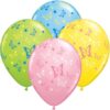 10-Pack 11" Pastel Butterfly Latex Balloons with Ribbon - Baby Shower & Birthday Party Decorations
