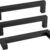 Goldenwarm 15-Pack 5 Inch Matte Black Cabinet Pulls – Modern Square Stainless Steel Kitchen Drawer Hardware & Bathroom Cupboard Handles (128mm Hole Center)