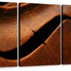 TOOUTEREA Classic Viola Close-Up 3-Piece Framed Canvas Wall Art Set – Rustic Musical Instrument Decor for Living Room, Bedroom, and Office
