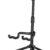 CAHAYA Adjustable Height Folding Guitar Stand - Universal Floor Holder for Acoustic, Electric & Bass Guitars with Neck Support