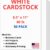 Cranium Press 80lb White Cardstock (8.5 x 11) - Premium Heavyweight 216 GSM Cover Paper for Business Cards, Invitations & Crafts - 50 Sheets