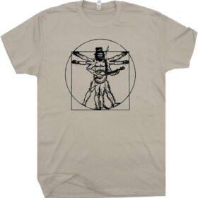 Men's Vintage Banjo T-Shirt - Retro Bluegrass & Folk Music Graphic Tee