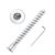 50-Pack M7 x 50mm Confirmat Screws - Hex Socket Drive Countersunk Wood Connecting Bolts for Furniture, Wardrobes & Cabinets