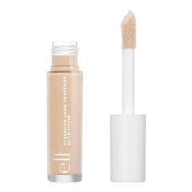 e.l.f. Hydrating Camo Concealer - Full Coverage Satin Finish, Vegan & Cruelty-Free Liquid Concealer for Blemishes & Under-Eye Circles (Light Sand)