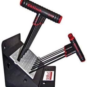 EKLIND 60914 11-Piece Power-T Handle Hex Key Allen Wrench Set - SAE Inch Sizes 5/64-3/8, Includes Metal Stand, Made in USA