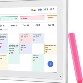 Kenkor Kids Stylus Pens for Touch Screens – Crayon Shaped Universal Capacitive Stylus Pencil for iPad, iPhone, Android & Tablets – Durable, Non-Toxic, Scratch-Resistant Tip – Pink