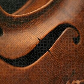 Ancient Viola Close-Up 1000 Piece Jigsaw Puzzles for Adults – Challenging Hobby Large Puzzle (30x20 Inch)