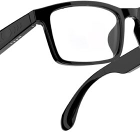 Tulbeys Smart Audio Glasses - Open Ear Bluetooth Eyewear with Anti-Blue Light Lenses, Built-in Mic, and Touch Control for Hands-Free Calling and Music