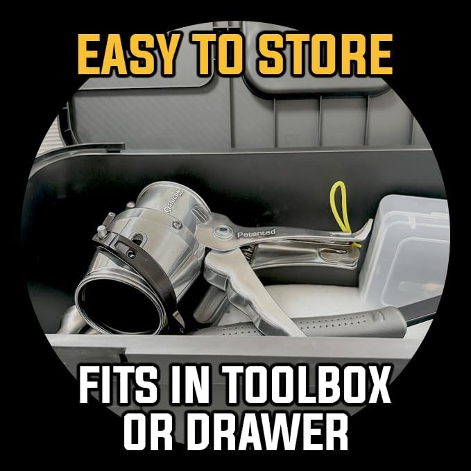 SILIGUN™ PRO Compact 24:1 Caulking Gun - Professional No-Drip Aluminum Sealant Dispenser for 10 oz Cartridges