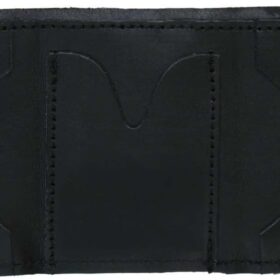 Hot Leathers Men's Flame Biker Wallet - American Made Tri-Fold with Detachable Chain - Orange & Black Leather (WLB1003-4)