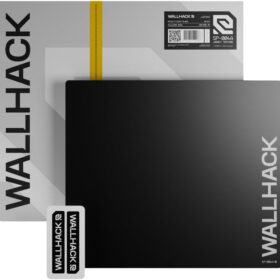 Wallhack SP-004A Tempered Glass Gaming Mouse Pad – 4th Gen Micro-Etched Surface for Esports, Ultra-Fast Glide with Precise Stopping Power, Non-Slip & Durable, Medium Size (15.4" x 17.7")