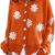 utcoco Women's Vintage Floral Cardigan - Oversized Cropped Cable Knit Sweater with Artistic Print