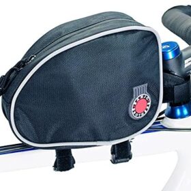 Banjo Brothers Top Tube Bag - Weatherproof XL Bike Storage with Reflective Piping