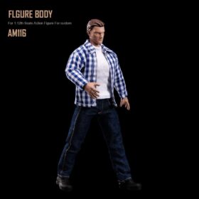 1:12 Scale 6-inch Male Action Figure Body – Flexible Articulated Muscle Mannequin for Artists, Customization, and Photography (Model AM116)