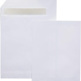 Amazon Basics 10x13 Inch Catalog Envelopes - Peel & Seal, White, 100 Count