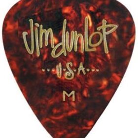 Jim Dunlop Celluloid Shell Guitar Picks - Heavy Gauge (12 Pack) - Classic Shell Tone & Grip