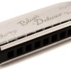 Fender Blues Deluxe Harmonica in Key of C – Professional Brass Reeds & Molded PVC Comb with Vented Case
