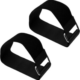 Replacement Pedal Straps for Under Desk Ellipticals – 2-Pack Heavy Duty Adjustable Leg Exerciser Bands for Home Office Fitness & Physical Therapy