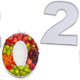 2026 Graduation Candy Trays – 10 Inch Fillable Cardboard Numbers for New Years Eve Party Decorations & Snack Containers