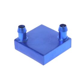 Blue Aluminum Water Cooling Block - 40x40x12mm High Performance Liquid Cooler Head for PC CPU GPU Components