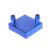 Blue Aluminum Water Cooling Block - 40x40x12mm High Performance Liquid Cooler Head for PC CPU GPU Components