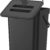 3L Hanging Trash Can with Lid - Wall Mount Compost Bin for Kitchen, Under Sink & Cabinet Storage - Odorless Countertop Waste Bucket for Home, Bathroom & Camping (Black)