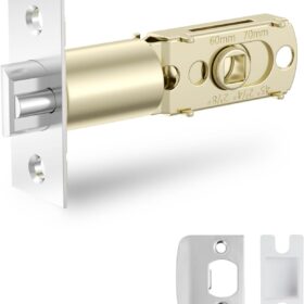 BAFUWEIYI Adjustable Deadlatch – Universal Smart Door Lock Latch Replacement (60mm/70mm) – Anti-Pr Zinc Alloy