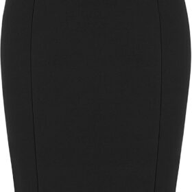 Kate Kasin Women's Plaid Pencil Skirt - Stretchy High Waisted Office Bodycon Skirt