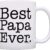 Best Papa Ever Mug - 11oz Ceramic Coffee Cup with Handle - Funny Father's Day & Birthday Gift Idea