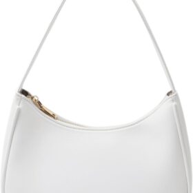 Women's Cute Hobo Shoulder Bag - Mini Clutch Purse with Zipper Closure