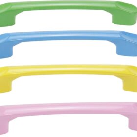 Dnyta 8-Pack Cartoon Drawer Knobs – Colorful 3.8" Candy Handles for Kids Wardrobes, Dressers & Cabinets (Yellow, Blue, Green, Pink)