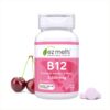 EZ Melts B12 - 2,500 mcg Methylcobalamin - Fast-Acting Cherry Sublingual Tablets for Energy & Focus - 90 Count (Vegan, Non-GMO, Gluten Free)