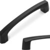 Matte Black Cabinet Pulls 10-Pack | 3-3/4 Inch (96mm) Zinc Alloy Drawer Handles & Kitchen Hardware