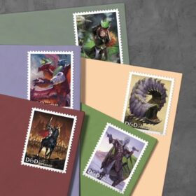 USPS Forever Stamps: Dungeons & Dragons 50th Anniversary Sheet (20 Stamps) - First Class Postage