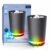 MVMT Smart Trash Can with Bluetooth Speaker and LED Lights – 2.6 Gallon IPX4 Water-Resistant Bin with FM Radio, Colorful Mood Lighting, and Rechargeable Battery for Bedroom, Office, or Gaming Setup