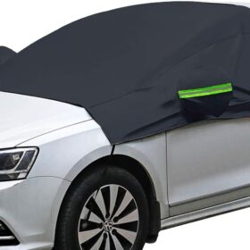 Extra Large Windshield Snow Cover with Mirror Protectors - All-Weather Waterproof Frost Guard for Cars and SUVs