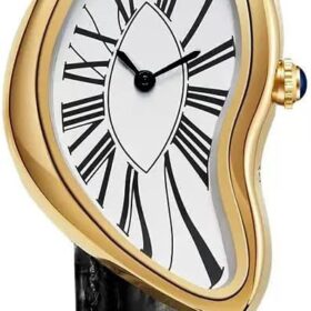 GORben Unisex Vintage Roman Numeral Bracelet Watch – Creative Melting Luxury Design for Business & Casual